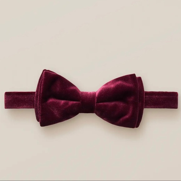 Eton Red Velvet Bow Tie - Ready Tied. NEW - Picture 1 of 7